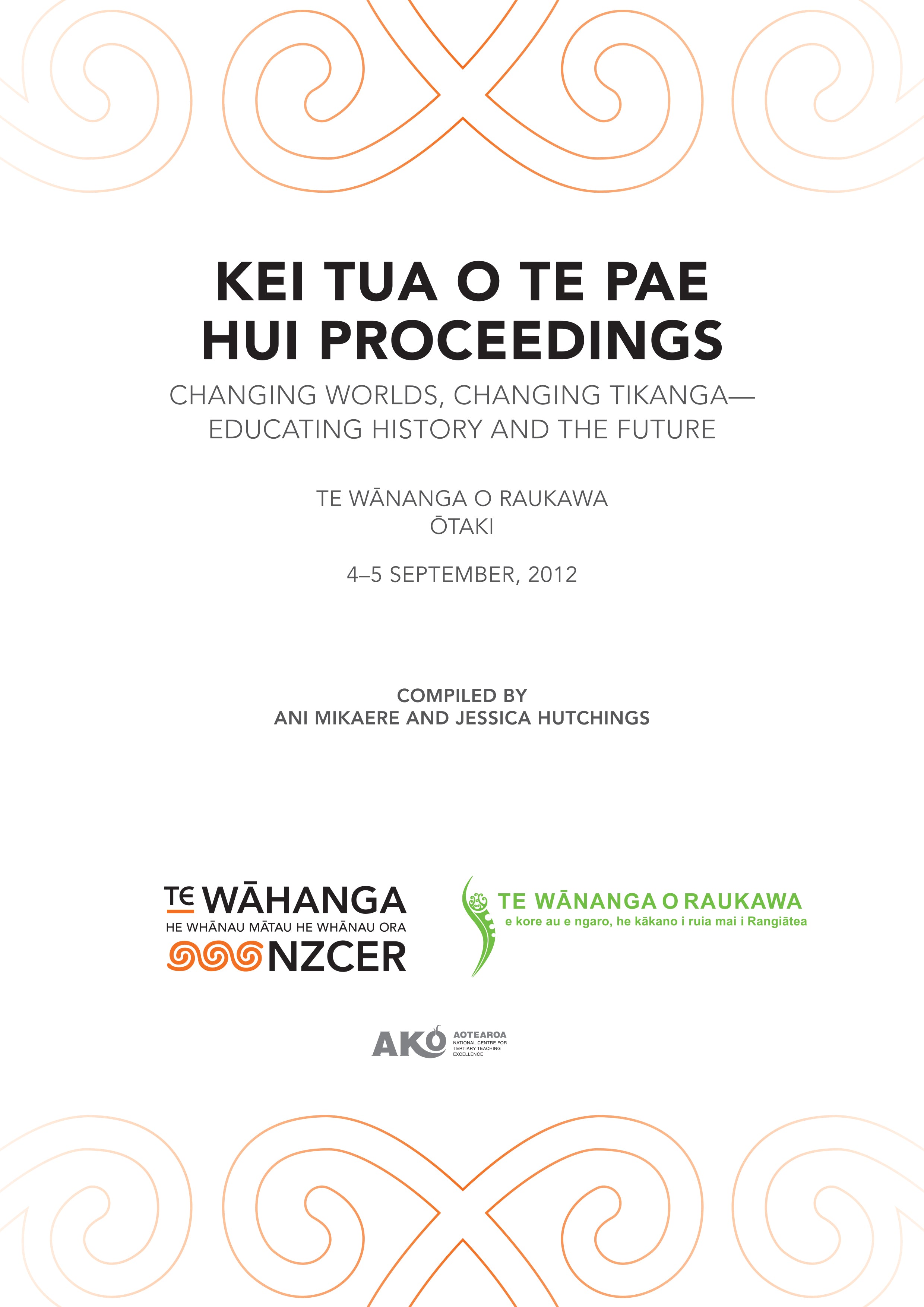 Cover of Kei Tua o Te Pae 2012